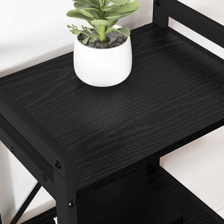 Bogreol Sort eg 40 x 30 x 50 cm Konstrueret træ