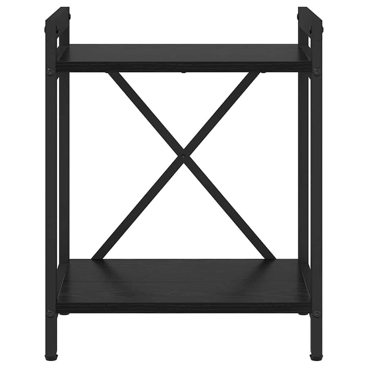 Bogreol Sort eg 40 x 30 x 50 cm Konstrueret træ