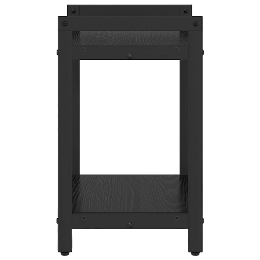 Bogreol Sort eg 40 x 30 x 50 cm Konstrueret træ