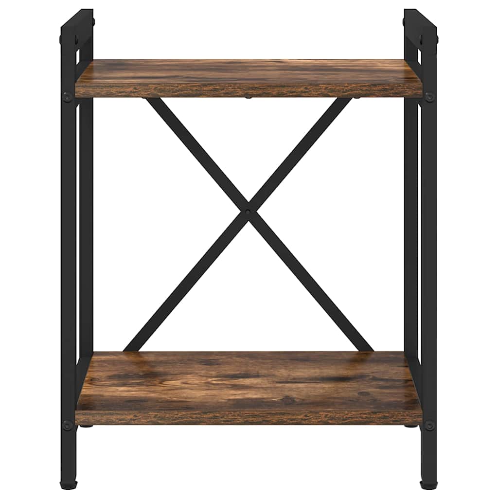 Bogreol Røget eg 40 x 30 x 50 cm Konstrueret træ