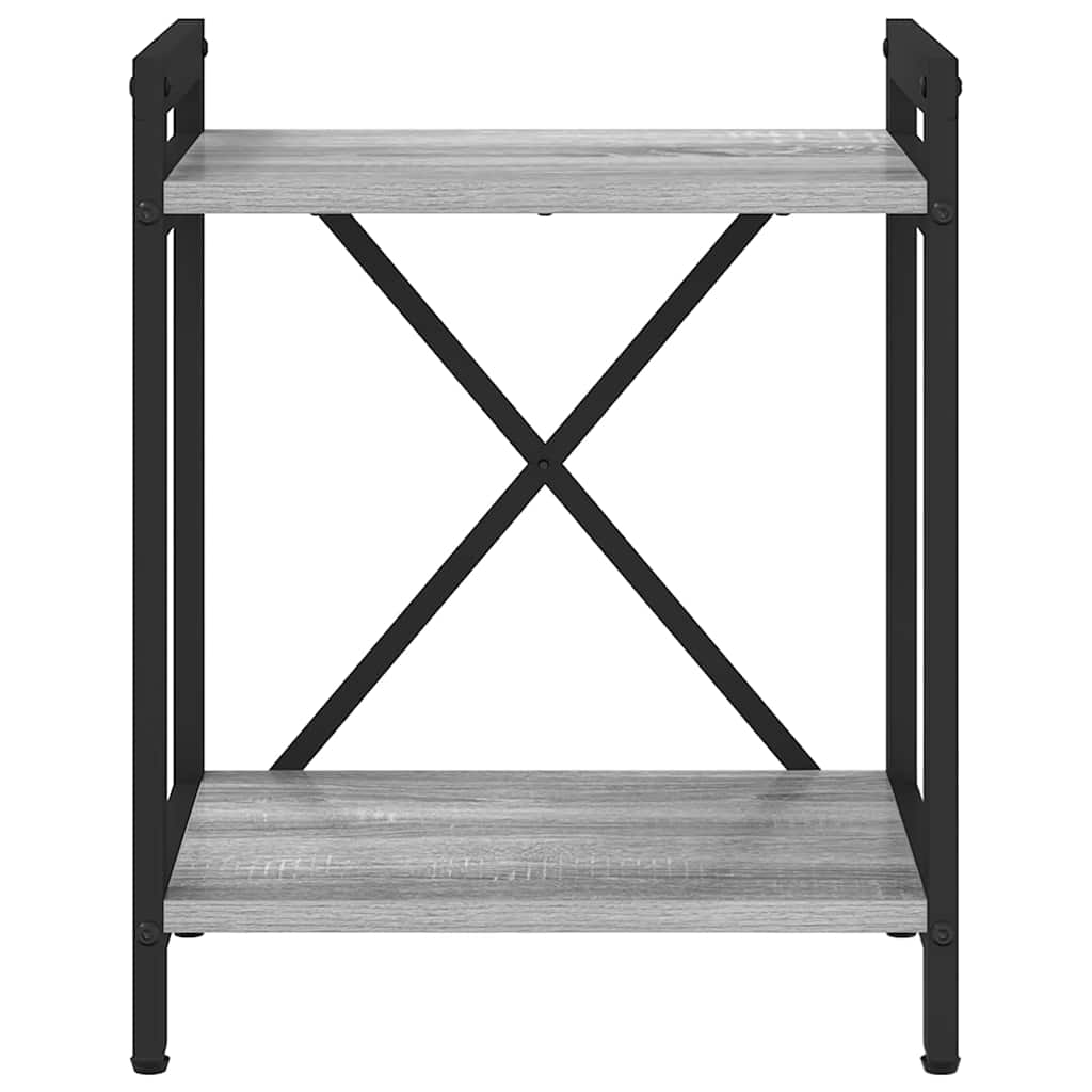 Bogreol Grå sonoma-eg 40 x 30 x 50 cm Konstrueret træ