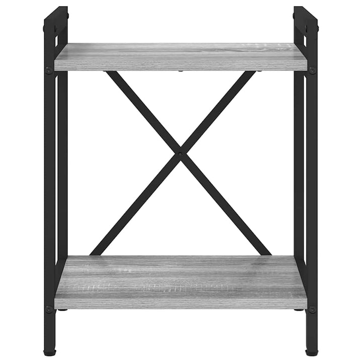 Bogreol Grå sonoma-eg 40 x 30 x 50 cm Konstrueret træ