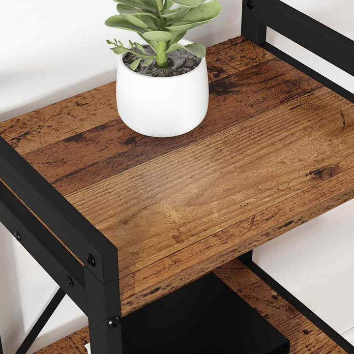 Bogreol 40 x 30 x 50 cm Konstrueret træ Gammelt træ