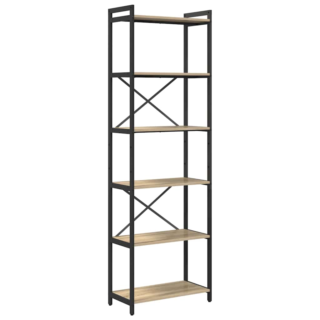 Bogreol Sonoma eg 60 x 30 x 189,5 cm Konstrueret træ