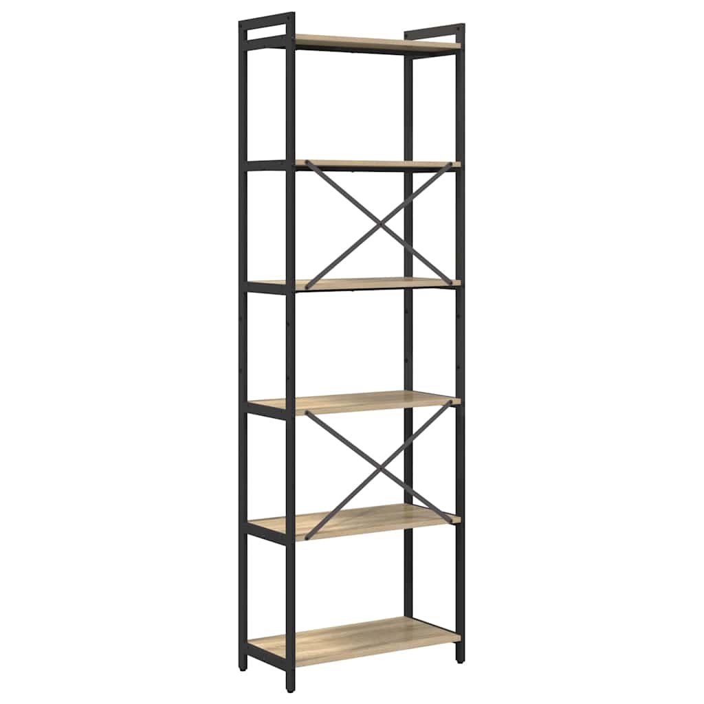 Bogreol Sonoma eg 60 x 30 x 189,5 cm Konstrueret træ