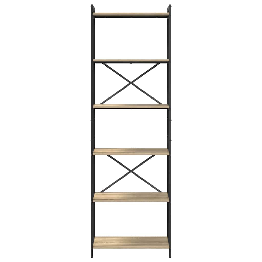 Bogreol Sonoma eg 60 x 30 x 189,5 cm Konstrueret træ