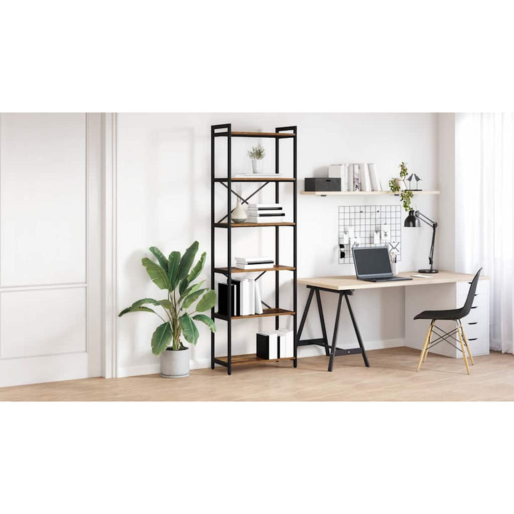 Bogreol Gammelt træ 60 x 30 x 189,5 cm Konstrueret træ
