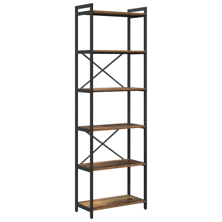 Bogreol Gammelt træ 60 x 30 x 189,5 cm Konstrueret træ