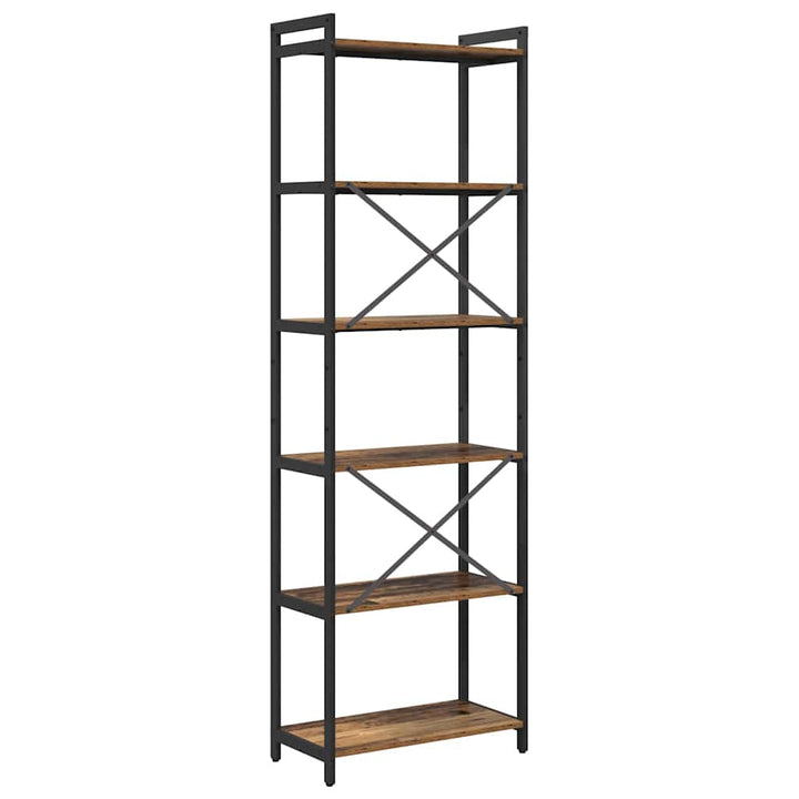 Bogreol Gammelt træ 60 x 30 x 189,5 cm Konstrueret træ