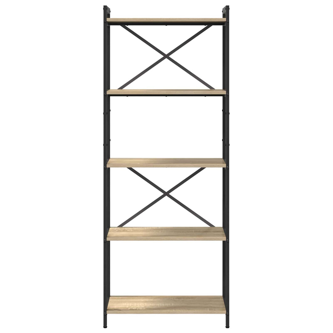Bogreol Sonoma eg 60 x 30 x 155 cm Konstrueret træ