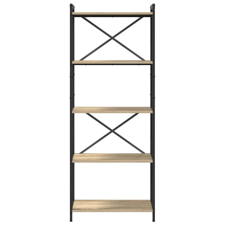 Bogreol Sonoma eg 60 x 30 x 155 cm Konstrueret træ