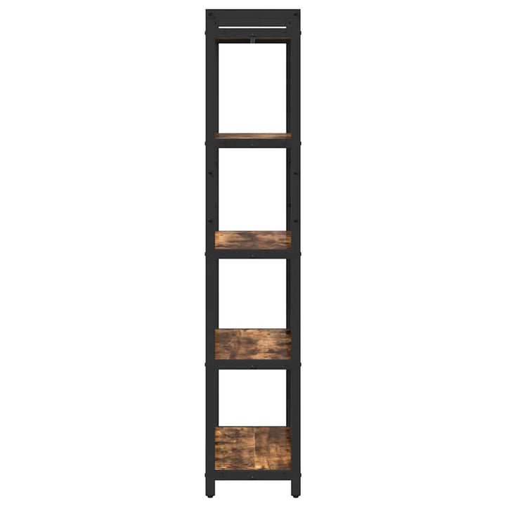 Bogreol Røget eg 60 x 30 x 155 cm Konstrueret træ