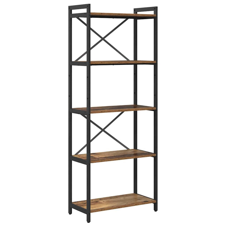 Bogreol Gammelt træ 60 x 30 x 155 cm Konstrueret træ