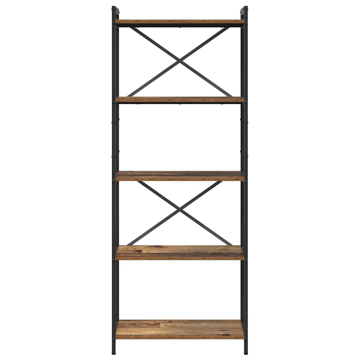 Bogreol Gammelt træ 60 x 30 x 155 cm Konstrueret træ