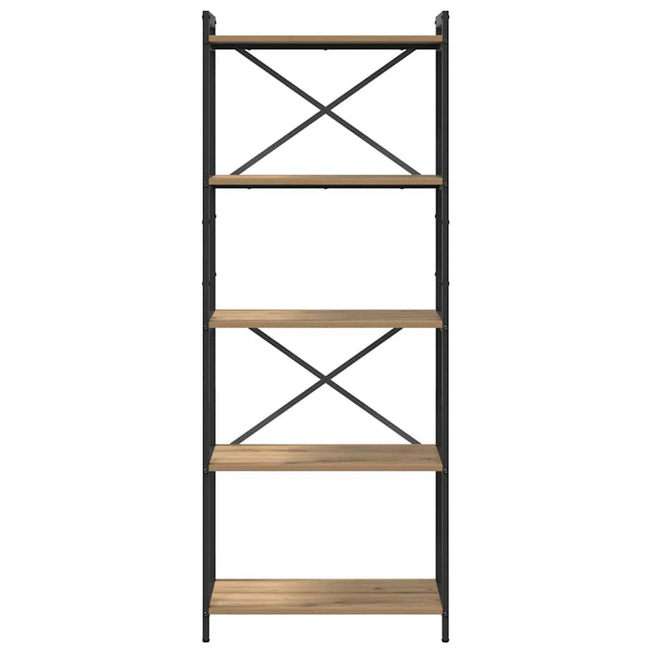 Bogreol Artisan Egetræ 60 x 30 x 155 cm Konstrueret træ