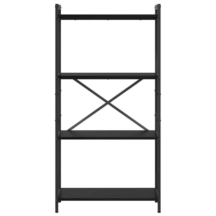 Bogreol Sort eg 60 x 30 x 120 cm Konstrueret træ