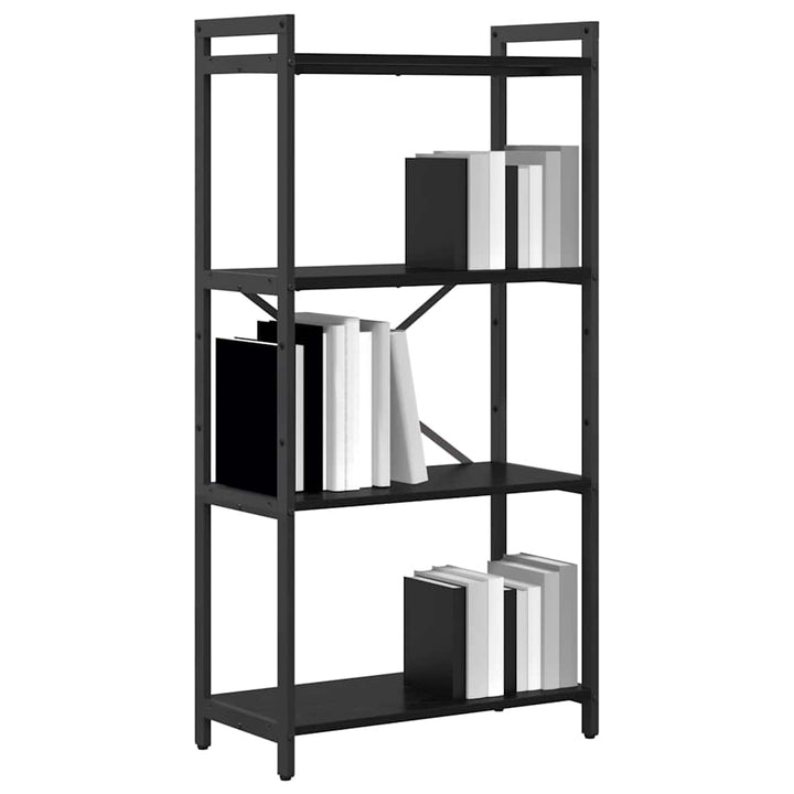 Bogreol Sort eg 60 x 30 x 120 cm Konstrueret træ
