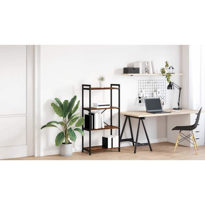 Bogreol Røget eg 60 x 30 x 120 cm Konstrueret træ