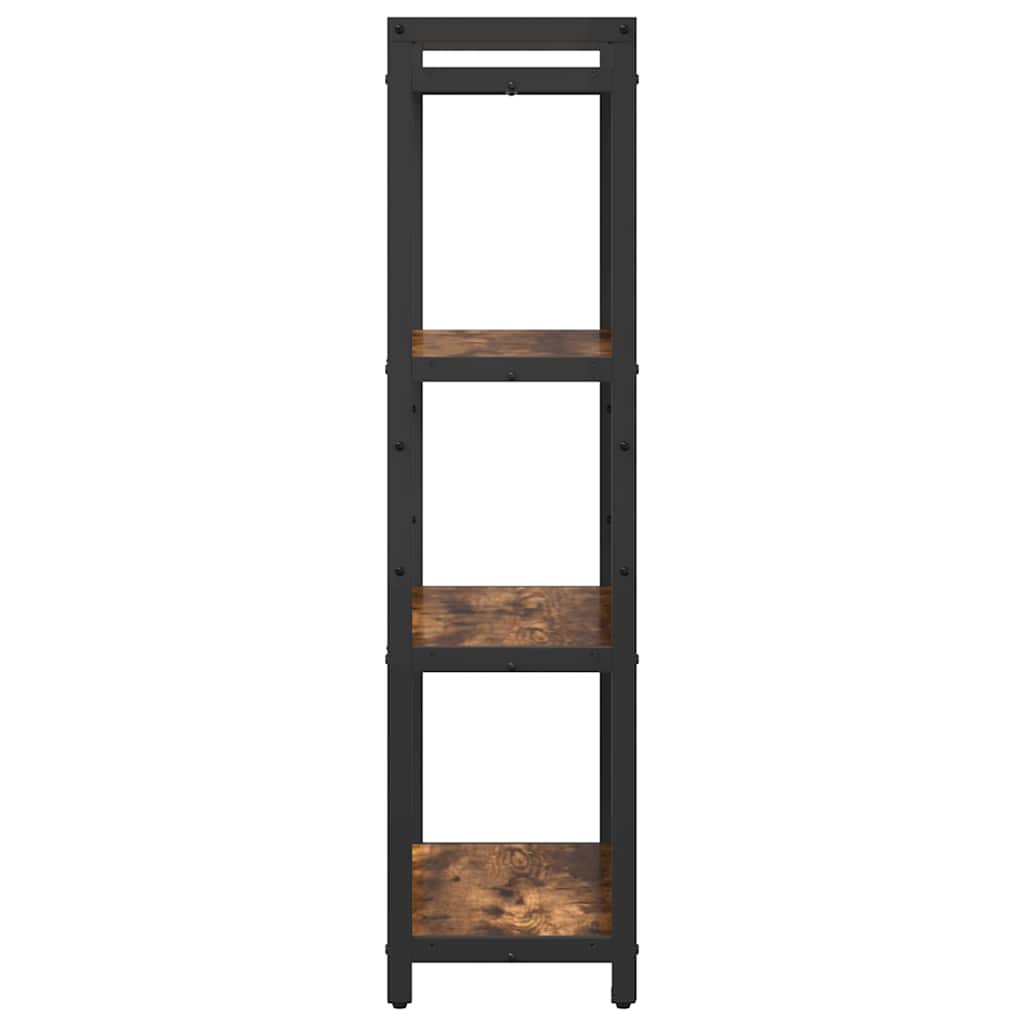 Bogreol Røget eg 60 x 30 x 120 cm Konstrueret træ
