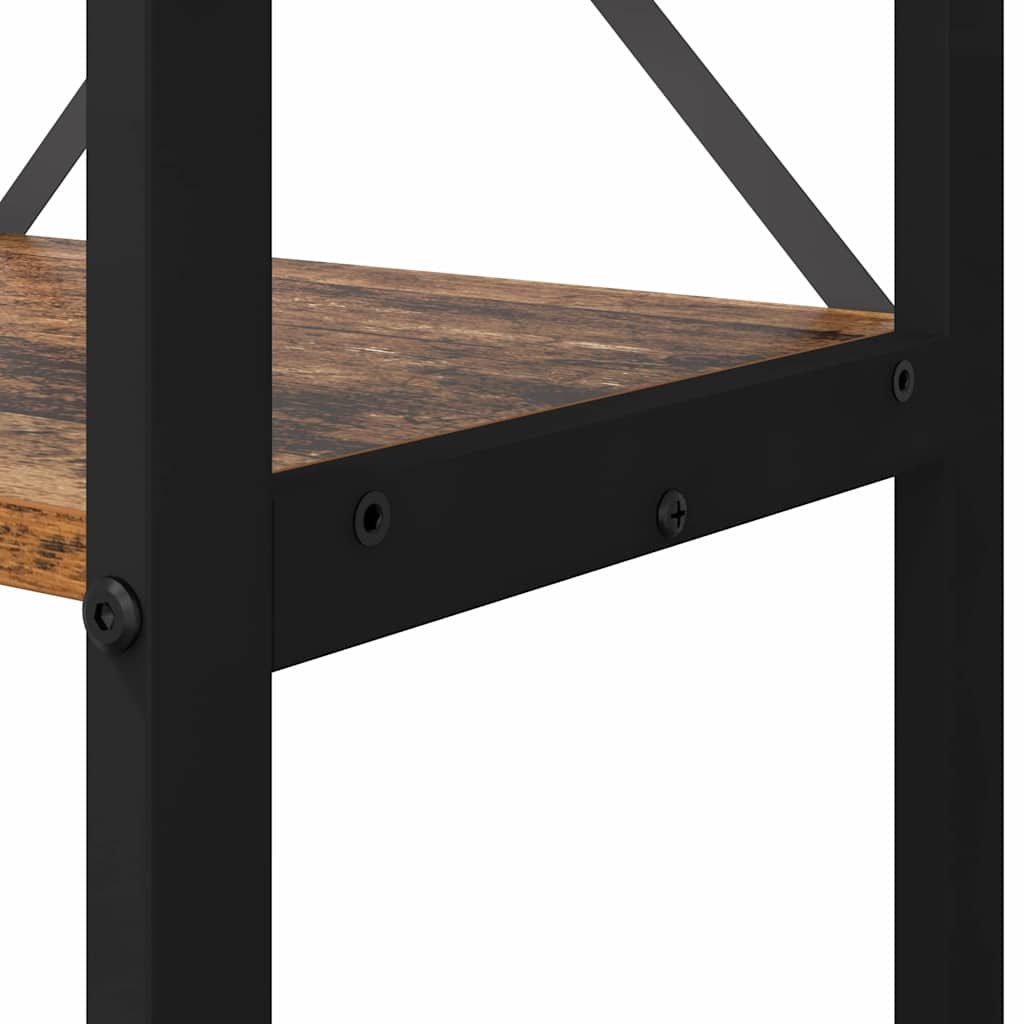 Bogreol Gammelt træ 60 x 30 x 120 cm Konstrueret træ