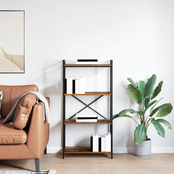 Bogreol Gammelt træ 60 x 30 x 120 cm Konstrueret træ