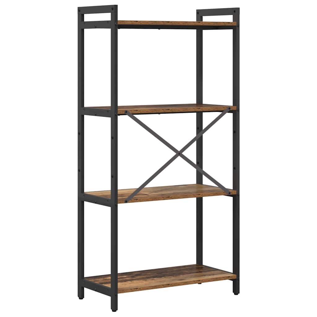Bogreol Gammelt træ 60 x 30 x 120 cm Konstrueret træ