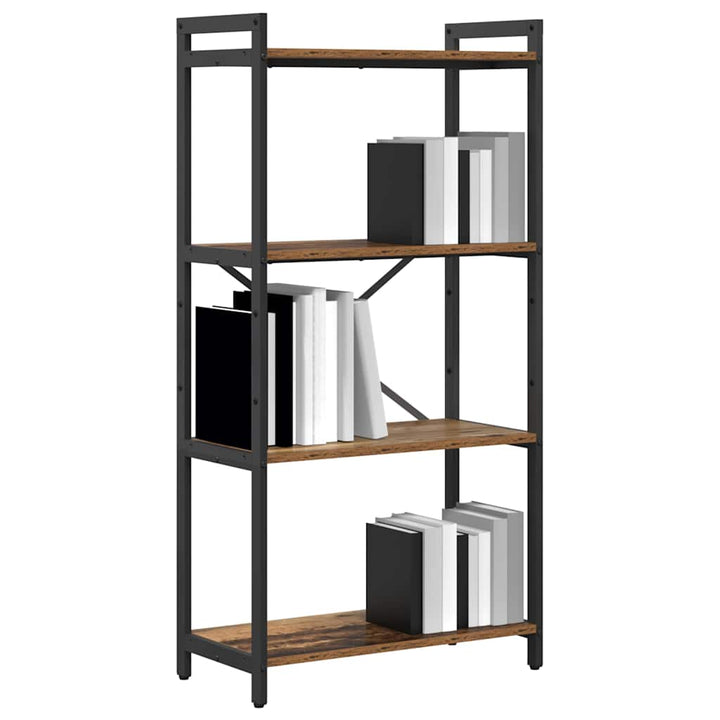 Bogreol Gammelt træ 60 x 30 x 120 cm Konstrueret træ