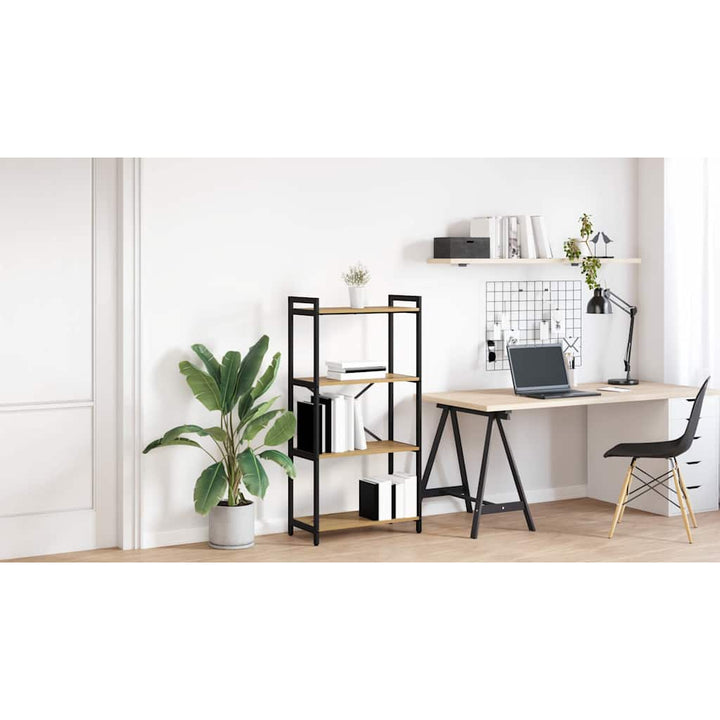 Bogreol Artisan Egetræ 60 x 30 x 120 cm Konstrueret træ