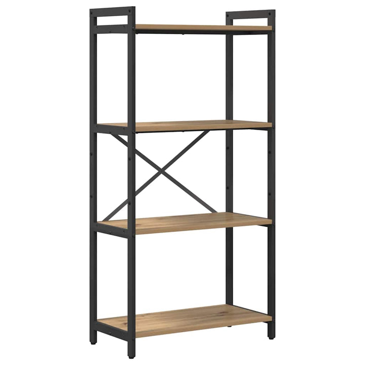 Bogreol Artisan Egetræ 60 x 30 x 120 cm Konstrueret træ