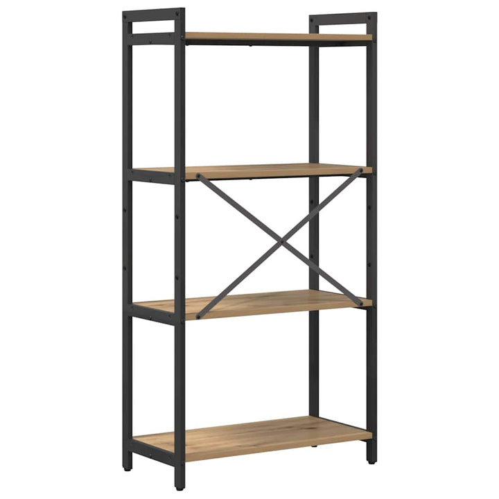 Bogreol Artisan Egetræ 60 x 30 x 120 cm Konstrueret træ