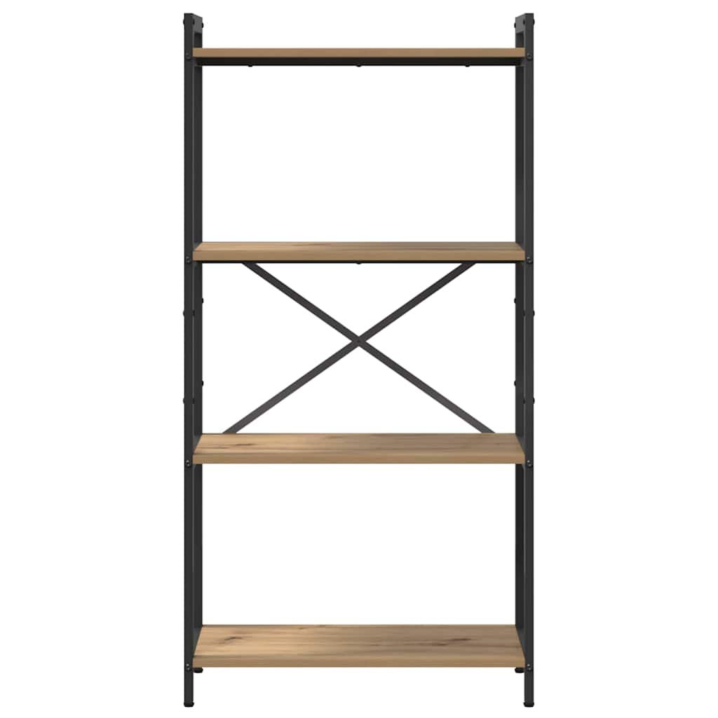 Bogreol Artisan Egetræ 60 x 30 x 120 cm Konstrueret træ