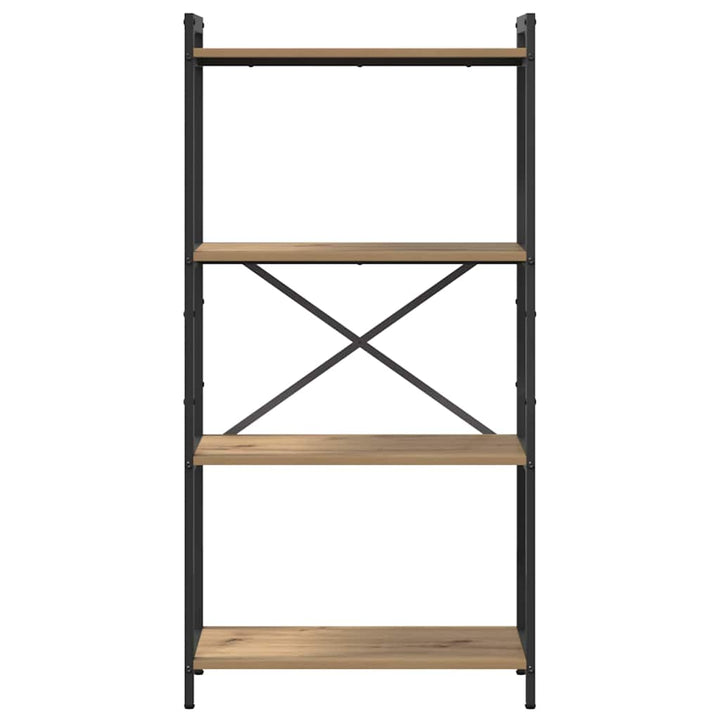 Bogreol Artisan Egetræ 60 x 30 x 120 cm Konstrueret træ