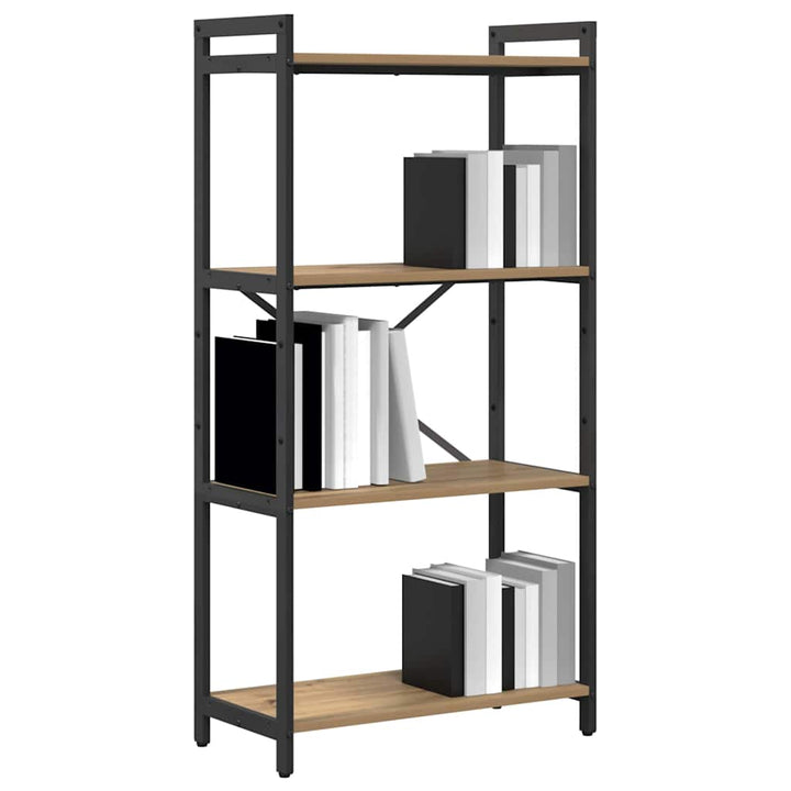 Bogreol Artisan Egetræ 60 x 30 x 120 cm Konstrueret træ