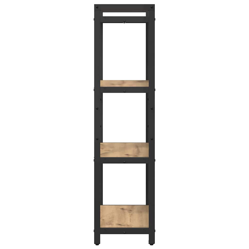 Bogreol Artisan Egetræ 60 x 30 x 120 cm Konstrueret træ