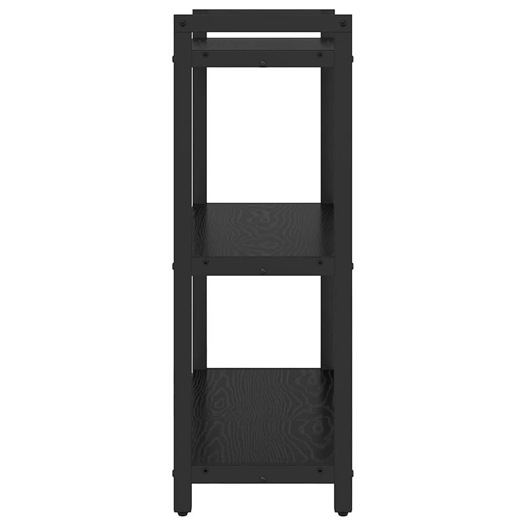 Bogreol Sort eg 60 x 30 x 85 cm Konstrueret træ