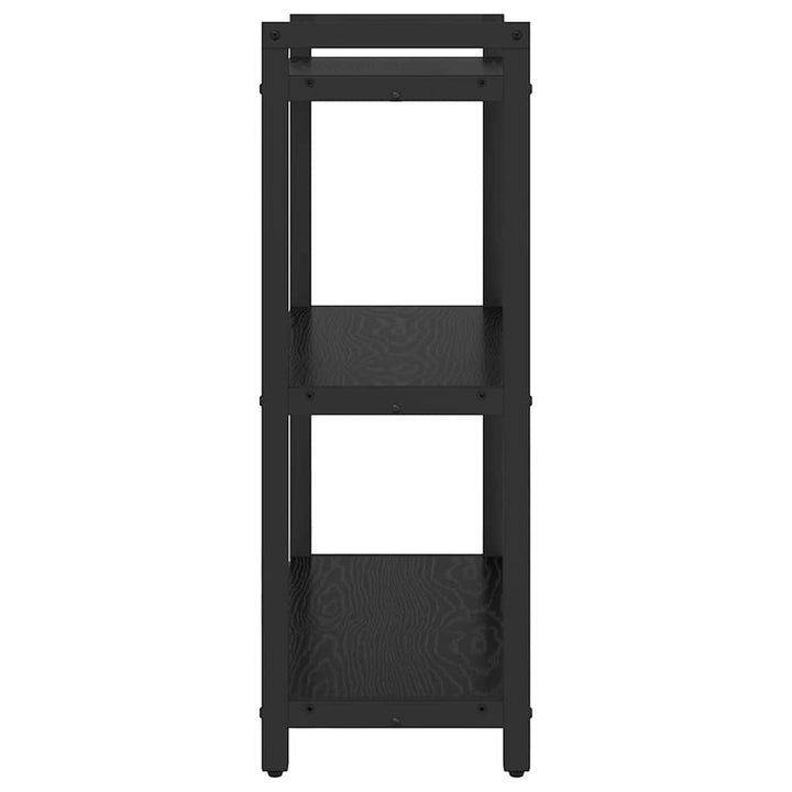 Bogreol Sort eg 60 x 30 x 85 cm Konstrueret træ