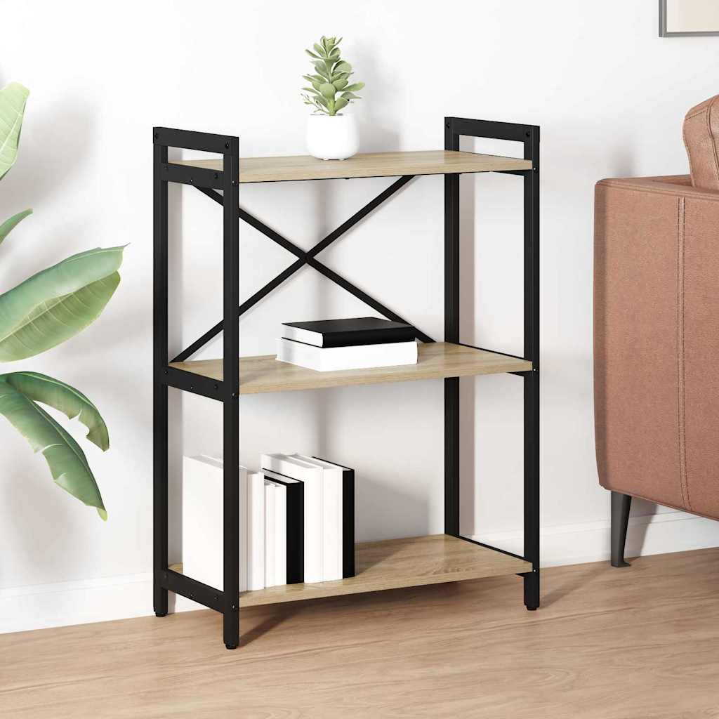 Bogreol Sonoma eg 60 x 30 x 85 cm Konstrueret træ