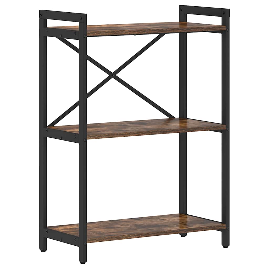 Bogreol Røget eg 60 x 30 x 85 cm Konstrueret træ