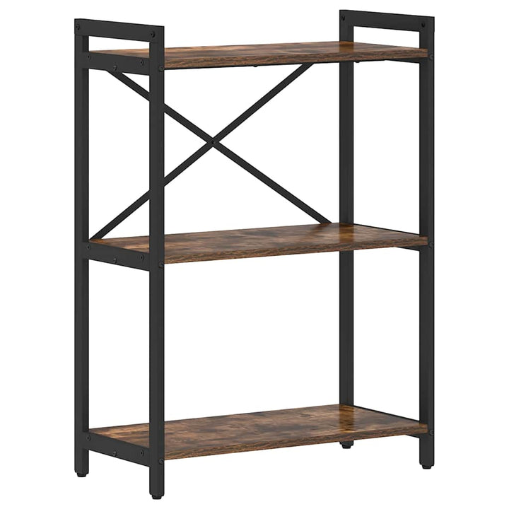Bogreol Røget eg 60 x 30 x 85 cm Konstrueret træ