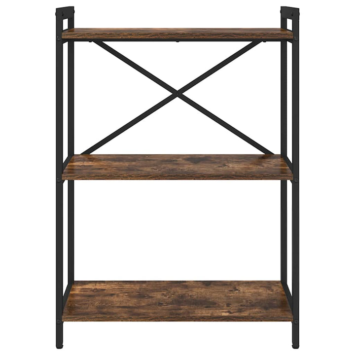 Bogreol Røget eg 60 x 30 x 85 cm Konstrueret træ