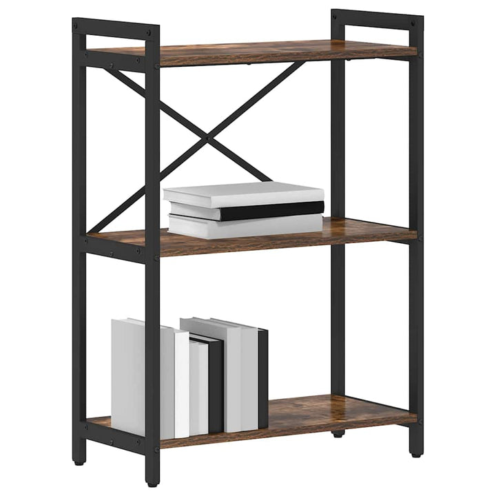 Bogreol Røget eg 60 x 30 x 85 cm Konstrueret træ