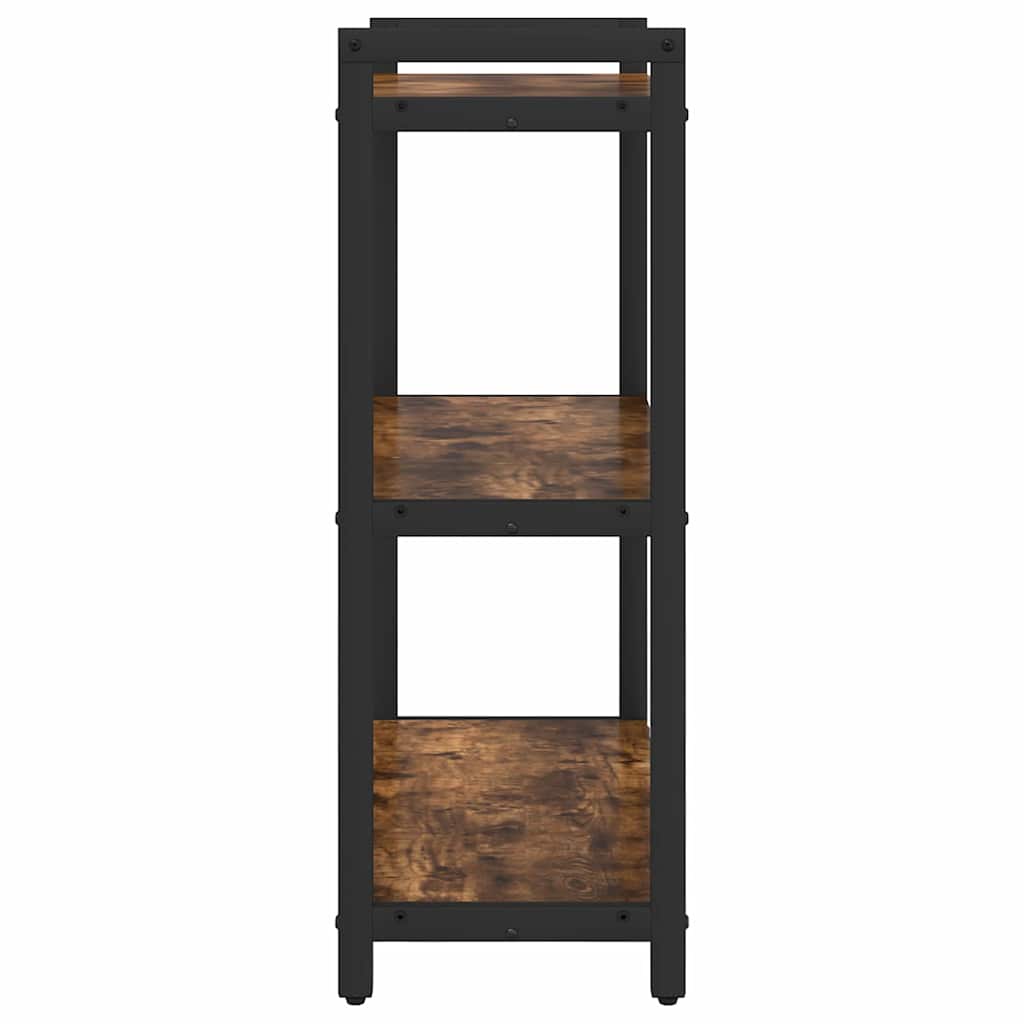 Bogreol Røget eg 60 x 30 x 85 cm Konstrueret træ