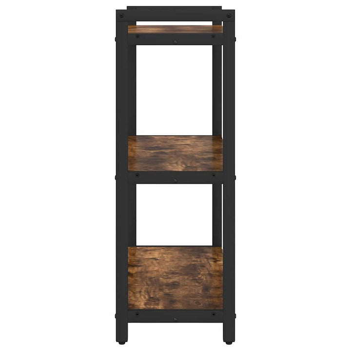 Bogreol Røget eg 60 x 30 x 85 cm Konstrueret træ