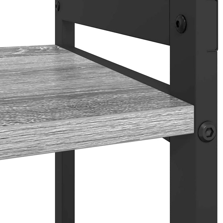 Bogreol 60 x 30 x 85 cm Konstrueret træ Grå sonoma-eg