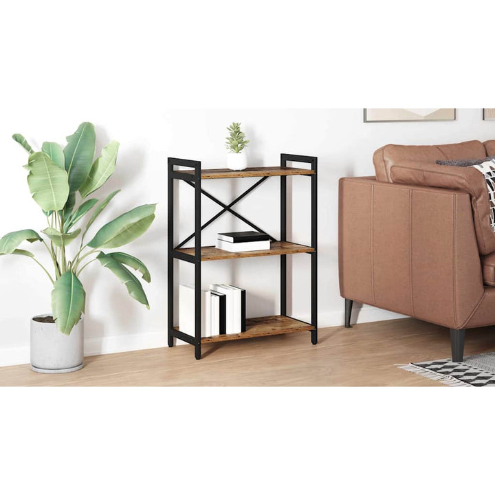 Bogreol Gammelt træ 60 x 30 x 85 cm Konstrueret træ