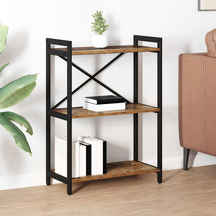 Bogreol Gammelt træ 60 x 30 x 85 cm Konstrueret træ