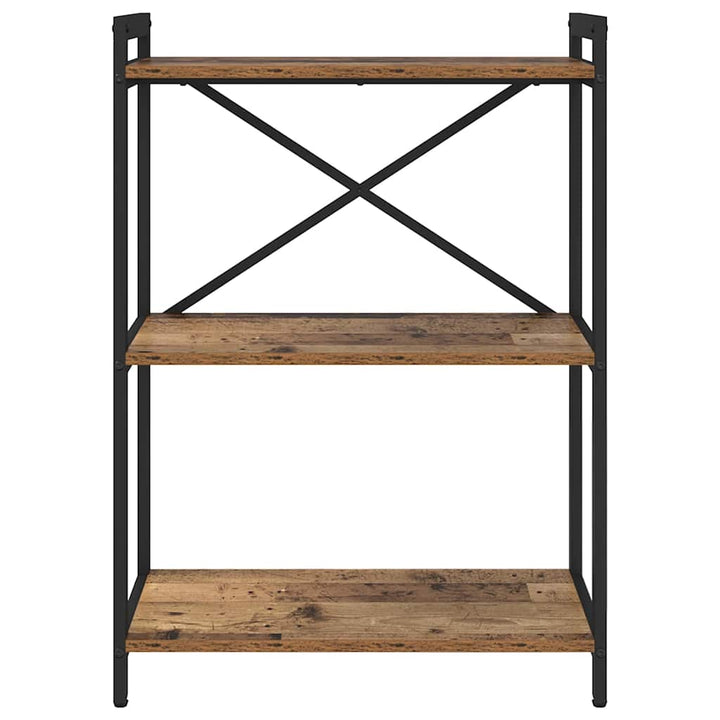 Bogreol Gammelt træ 60 x 30 x 85 cm Konstrueret træ