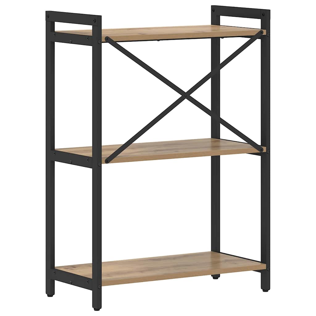 Bogreol Artisan Egetræ 60 x 30 x 85 cm Konstrueret træ