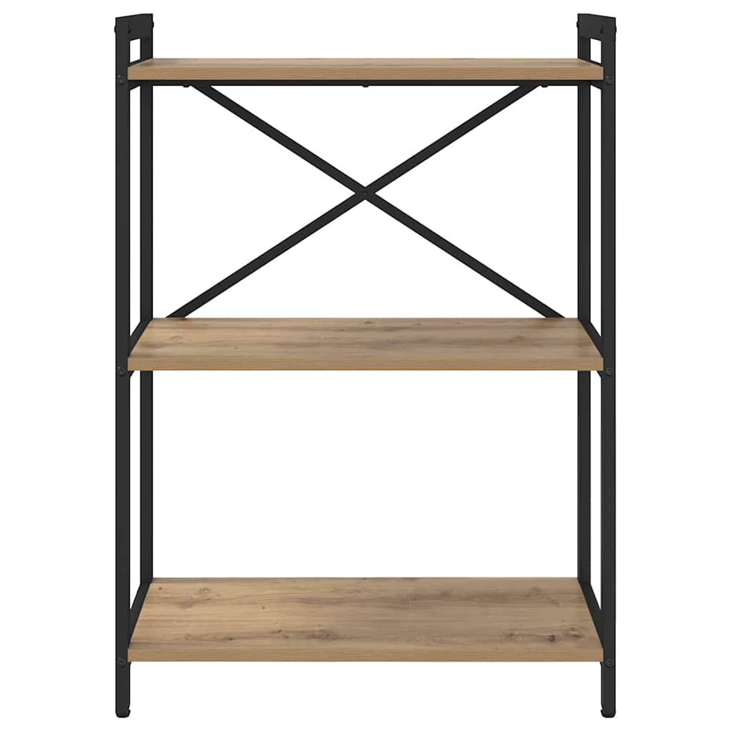 Bogreol Artisan Egetræ 60 x 30 x 85 cm Konstrueret træ