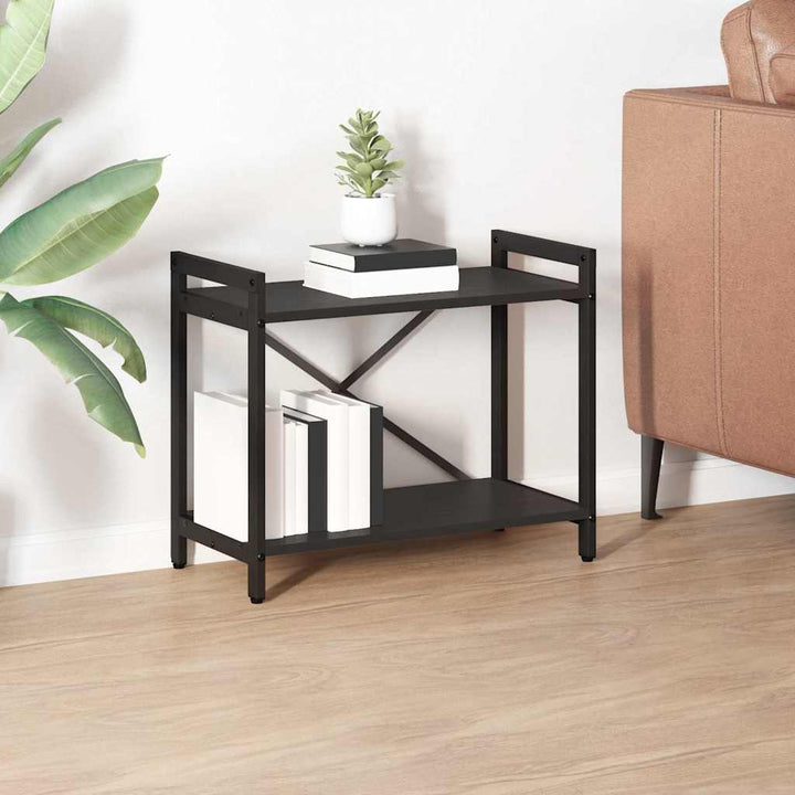 Bogreol Sort eg 60 x 30 x 50 cm Konstrueret træ